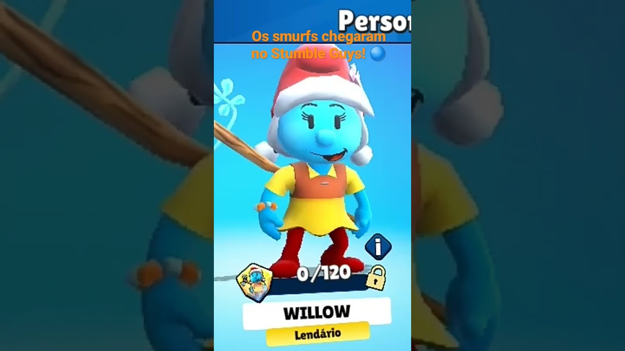 Os Smurfs chegaram no Stumble Guys, MayconGamesSoccer